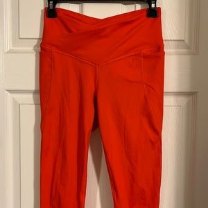 Fabletics PureLuxe neon orange leggings